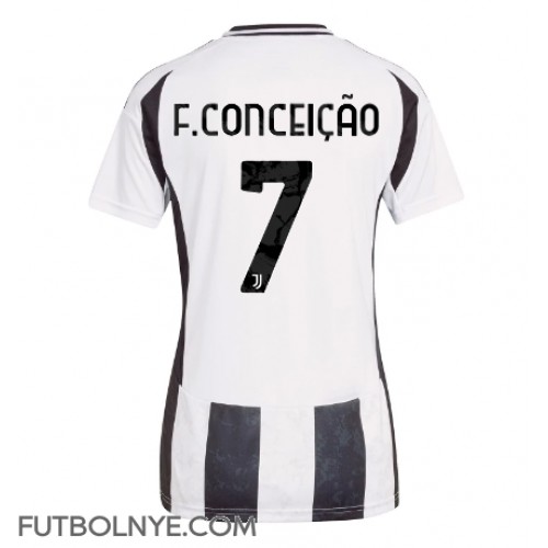 Camiseta Juventus Francisco Conceicao #7 Primera Equipación para mujer 2024-25 manga corta